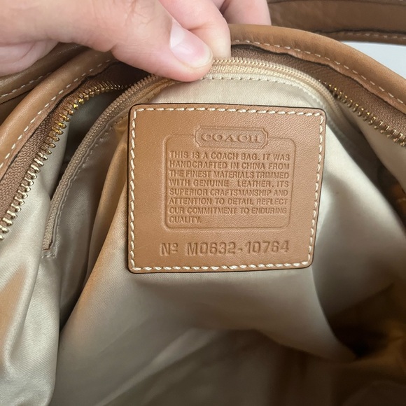 Coach Signature Brown and Tan Hobo Bag - Picture 12 of 14